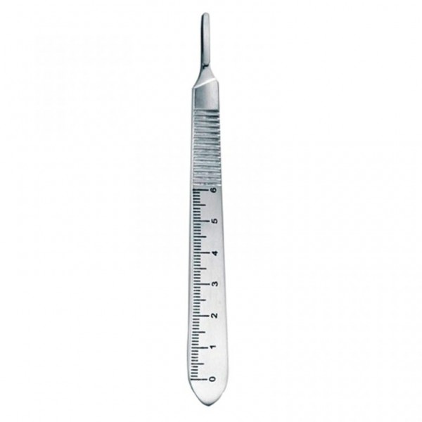 Scalpel Blade Handle With Metric Measuring #3